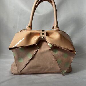 Betsey Johnson pink leather handbag /purse